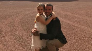 David Beckham e a filha, Harper - Reprodução / Instagram
