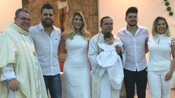 Batizado de Pietra, filha do cantor Cristiano - Divulgação