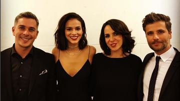 Ivan Moré, Bruna Marquezine, Mariana Moré e Bruno Gagliasso em evento da Globo - Reprodução/Instagram