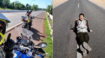 Marco Pigossi faz viagem de moto com o pai - Reprodução / Instagram