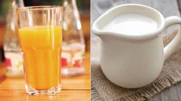 Suco de laranja e leite - Divulgação