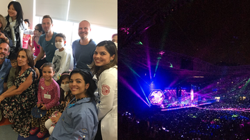 Antes de show para 40 mil pessoas, Chris Martin canta para crianças no Incor - Divulgação// Isabella Bisordi