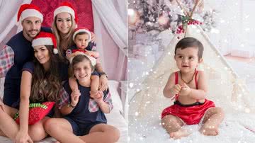 Kelly Key e a família posam em clima de Natal - Dani Badaró / Divulgação