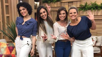 Maria Candida recebe estrelas do musical Hebe! - Divulgação