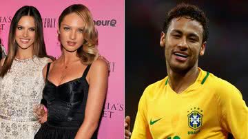 Candice Swanepoel, Alessandra Ambrósio e Neymar - Getty Images