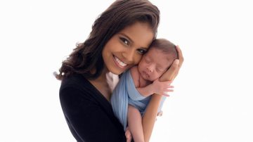 Aline Dias mostra as fotos do ensaio newborn do filho - Estúdio Clicks da Nina