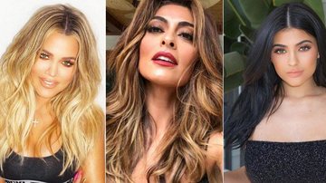 Khloé Kardashian, Juliana Paes e Kylie Jenner - Reprodução/Instagram