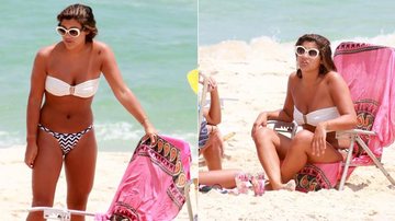 Giulia Costa em dia na praia - AgNews