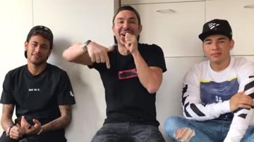 Neymar, Matheus Mazzafera e Gil Cebola - Reprodução