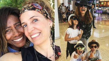 Poliana Abritta curte as férias com Gloria Maria e os filhos trigêmeos - Reprodução / Instagram
