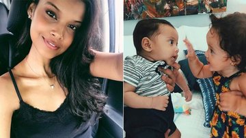 Aline Dias registra o encontro de seu filho com a pequena Madalena - Reprodução / Instagram