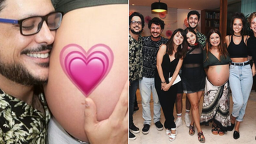 Lucio Mauro Filho e a esposa Cíntia Oliveira fazem chá de bebê para Liz, sua terceira filha - reprodução/instagram