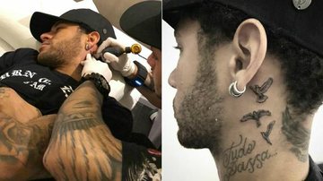 Neymar faz novas tatuagens - Instagram/Reprodução
