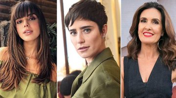 Giovanna Lancellotti, Fernanda Vasconcellos e Fátima Bernardes - Divulgação/TV Globo/Reprodução/Instagram