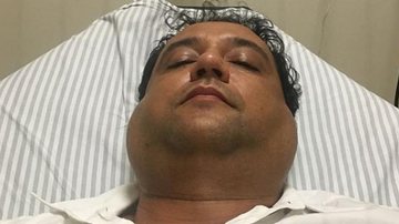 Geraldo Luis em hospital após ser diagnosticado com parotidite - Instagram/Reprodução
