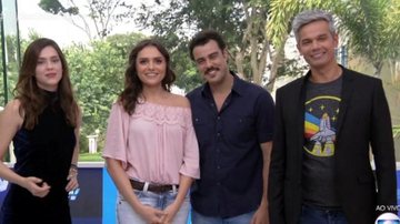 Monica Iozzi e Joaquim Lopes participa dos  35 anos do Vídeo Show - Reprodução/TV Globo