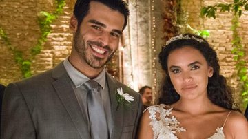 O casamento de Xodó (Anderson Tomazini) e Cleo (Giovana Cordeiro) na novela O Outro Lado do Paraíso - Globo/César Alves