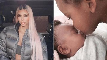 Kim Kardashian e os filhos Chicago e Saint - Reprodução / Instagram