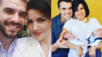 Mariana Felicio, Daniel Saulo e os filhos gêmeos - Reprodução / Instagram