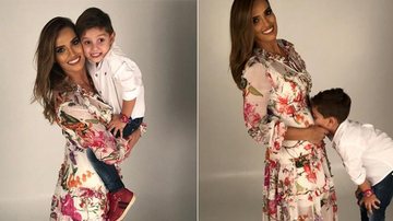 Karyn Bravo e o filho, Eduardo - Reprodução / Instagram