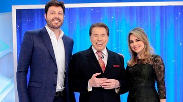Danilo Gentili, Silvio Santos e Rachel Sheherazade - Lourival Ribeiro/SBT