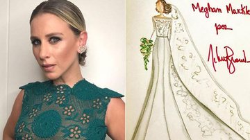 Lethicia Bronstein faz croqui de vestido de noiva para Meghan Markle - Reprodução / Instagram