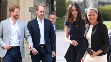 Príncipe Harry, príncipe William, Meghan Markle e Doria Ragland - Getty Images