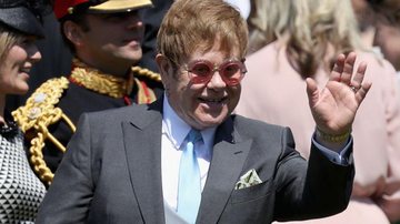Elton John no casamento do príncipe Harry com Meghan Markle - Getty Images