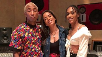 Pharrell Williams, Anitta e Bia - Reprodução/Instagram