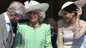 Meghan Markle, Camilla e príncipe Charles durante discurso de príncipe Harry - Reprodução/ Instagram