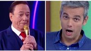 Raul Gil e Otaviano Costa - Reprodução / SBT e TV Globo