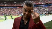 Robbie Williams na abertura da Copa do Mundo 2018 - TV Globo/Reprodução