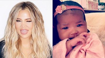 Khloé Kardashian e a filha, True - Reprodução/Instagram