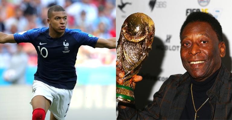 Mbappé e Pelé - Getty Images