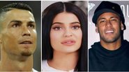 Cristiano Ronaldo, Kylie Jenner e Neymar - Getty Images / Reprodução / AGNEWS
