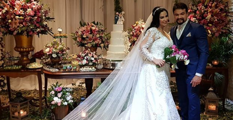 Fabíola Gadelha e Bruno Amaral se casam em São Paulo - Akio Festas - Reprodução/Instagram