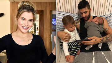 Andressa Suita posa com Gusttavo Lima e os filhos, Gabriel e Samue - Reprodução/Instagram