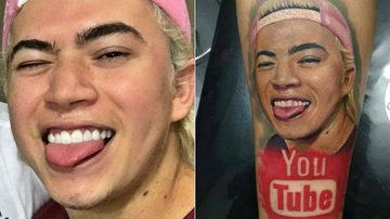 Fã faz tatuagem realista com rosto de Whindersson Nunes - Reprodução Instagram