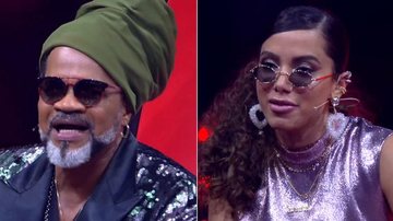 Carlinhos Brown e Anitta no The Voice Brasil - TV Globo/Reprodução