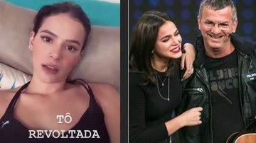 Bruna Marquezine e Telmo - Instagram e TV Globo/Reprodução
