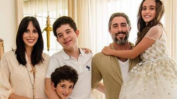 Marcos Mion e Suzana Gullo celebram primeira comunhão dos filhos - Reprodução/Instagram/Olivia Rios