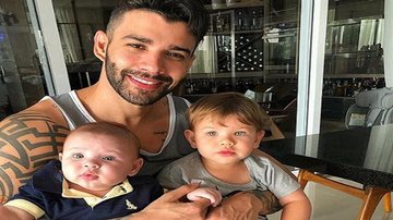 Gusttavo Lima e filhos - Reprodução/Instagram