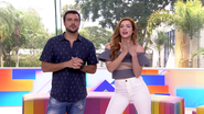 Joaquim Lopes e Sophia Abrahão no Vídeo Show - (Foto: Reprodução/ Globo)