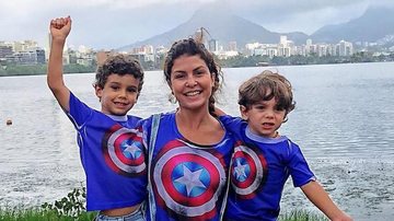 Bárbara Borges e os filhos, Martin e Theo - Reprodução/Instagram