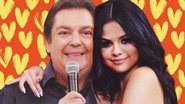 Faustão e Selena Gomez - Edição: Juliana Mavalli