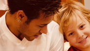 Neymar e o filho - Reprodução
