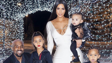 Kim Kardashian, Kanye West e família - Reprodução/Instagram