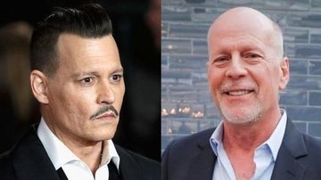 Johnny Depp e Bruce Willis - Getty e Reprodução / Instagram