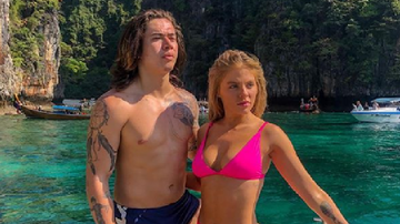 O casal passou as férias na Tailândia. - Instagram/Reprodução