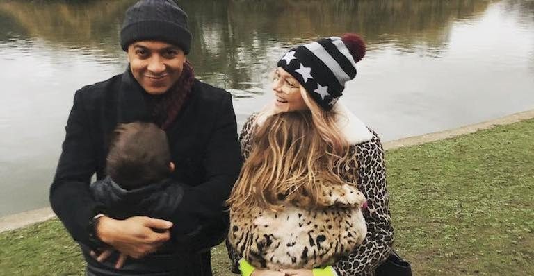 Emma Bunton com o namorado de longa-data Jade Jones e os filhos - Reprodução/ Instagram